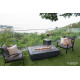 Table brasero gaz extérieur Hampton avec full option – Elementi France