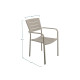 Fauteuil de jardin Inari en aluminium - Essenciel Green