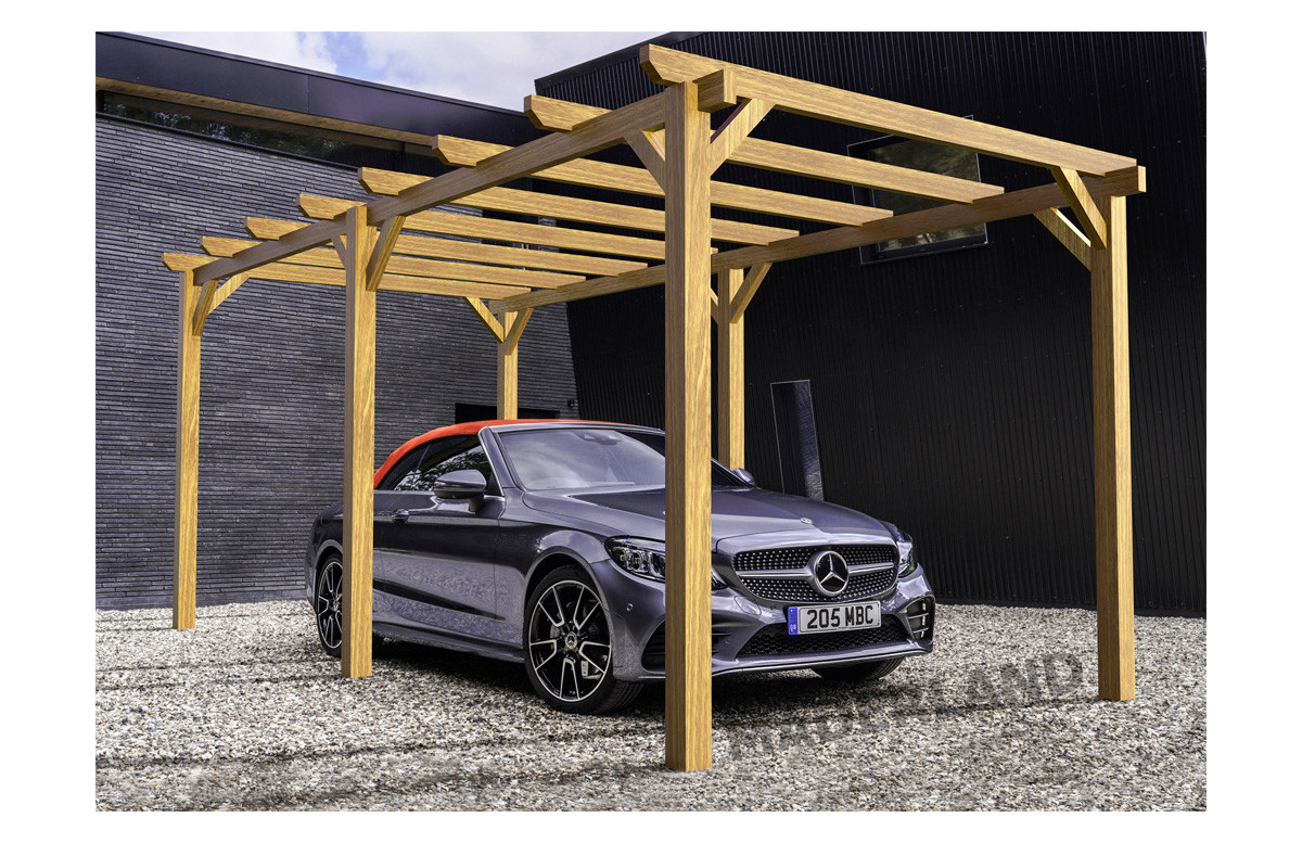Carport en bois 6x3M BADAJOZ - Maderland