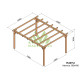 Pergola autoportée en bois 5x4M VALENCIA - Maderland