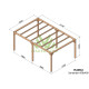 Pergola autoportée en bois 6x4M SANTANDER - Maderland