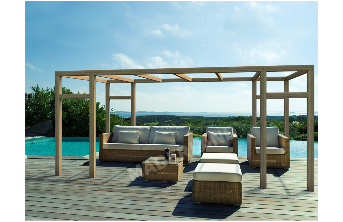 Pergola autoportée en bois 5x3M GRANADA - Maderland