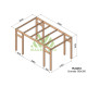 Pergola autoportée en bois 5x3M GRANADA - Maderland