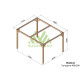 Pergola autoportée en bois 4x3M TARRAGONA - Maderland