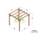 Pergola autoportée en bois 3x3M SITGES - Maderland