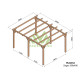 Pergola autoportée en bois 5x4M SITGES - Maderland