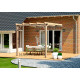 Pergola adossée en bois 4x3M CÁDIZ - Maderland