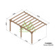 Pergola adossée en bois 6x4M PALMA - Maderland