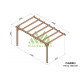 Pergola adossée en bois 5x3M PALMA - Maderland