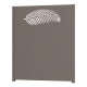 Panneau décoratif en aluminium TROPICAL à poser ou à sceller 850 H x 1400 L - ConceptLigne