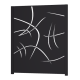 Panneau décoratif en aluminium TOILE à poser ou à sceller 1750 H x 650 L - ConceptLigne