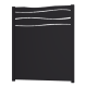 Panneau décoratif en aluminium OCEAN à poser ou à sceller 1750 H x 650 L - ConceptLigne