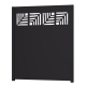 Panneau décoratif en aluminium CHEVRON à poser ou à sceller 1750 H x 650 L - ConceptLigne