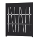 Panneau décoratif en aluminium CANNE à poser ou à sceller 1450 H x 1400 L - ConceptLigne