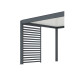 Claustra pour pergola bioclimatique Océo côté 3M en aluminium