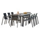 Ensemble table et chaises de jardin extensible en céramique alu pour 10 personnes DCB Garden VENISE