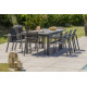 Ensemble table et chaises de jardin extensible en céramique alu pour 10 personnes DCB Garden VENISE