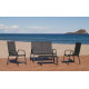 Salon de jardin AVALON 4 personnes HEVEA en aluminium et HPL