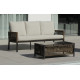 Salon de jardin HAVANA 5 personnes HEVEA en aluminium et corde