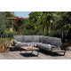 Salon de jardin d'angle bas Darwin ProLoisirs 5/6 personnes en aluminium