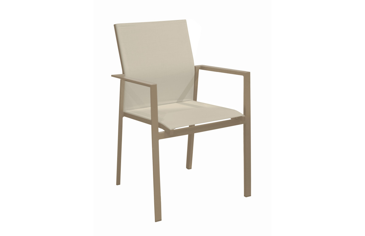 Fauteuil Delia ProLoisirs empilable en aluminium Fauteuil Delia ProLoisirs empilable en aluminium