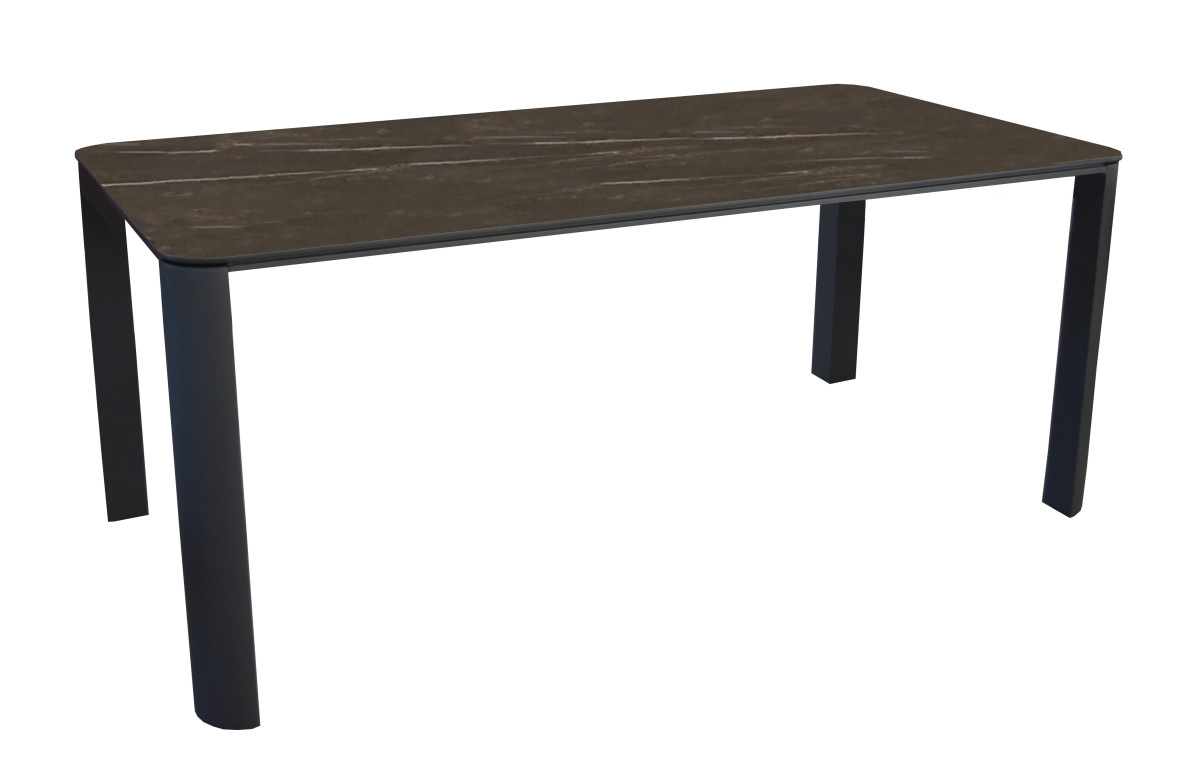 Table extensible Eole II Océo 6/8 personnes en aluminium et céramique