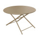Guéridon pliant en aluminium 2-4 personnes - GLOBE 120 - ProLoisirs