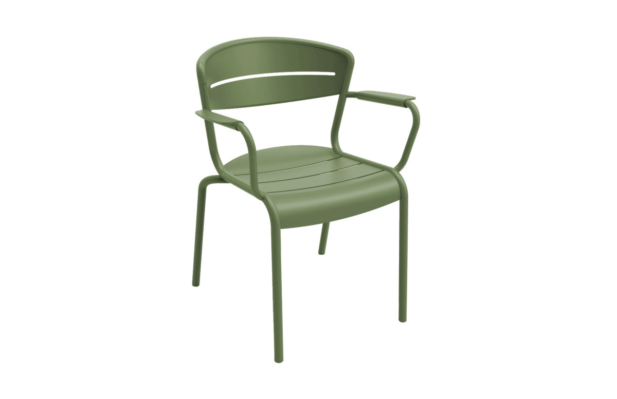 Fauteuil Haora Océo empilable en aluminium