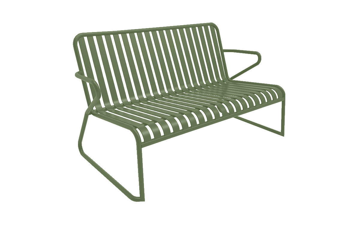 Salon de jardin bas Vero Océo empilable 2 personnes en aluminium Salon de jardin bas Vero Océo empilable 2 personnes en aluminium