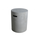 Coffre de bouteille rond gris lisse pour Brasero Lunar Bowl et Nantucket - ELEMENTI