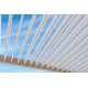 Pergola bioclimatique autoportée Ombréa en aluminium 3x4 M