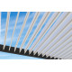 Pergola bioclimatique autoportée Ombréa en aluminium 3x4 M