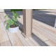 Pergola bioclimatique autoportée Ombréa en aluminium 3x4 M