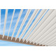 Pergola bioclimatique autoportée Ombréa en aluminium 3x4 M