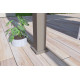 Pergola bioclimatique autoportée Ombréa en aluminium 3x4 M