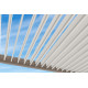 Pergola bioclimatique autoportée Ombréa en aluminium 3x4 M