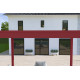 Pergola bioclimatique autoportée Ombréa en aluminium 3x4 M