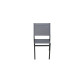 Ensemble table extensible en verre Fidji et chaises de jardin Sperone en aluminium anthracite 4 personnes - Essenciel Green