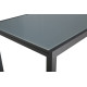 Ensemble table extensible en verre Fidji et fauteuils de jardin Lavezzi en aluminium anthracite 10 personnes - Essenciel Green