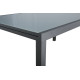 Ensemble table extensible en verre Fidji et fauteuils de jardin Lavezzi en aluminium anthracite 10 personnes - Essenciel Green