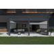 Pergola bioclimatique adossée Ombréa en aluminium 4x6 M