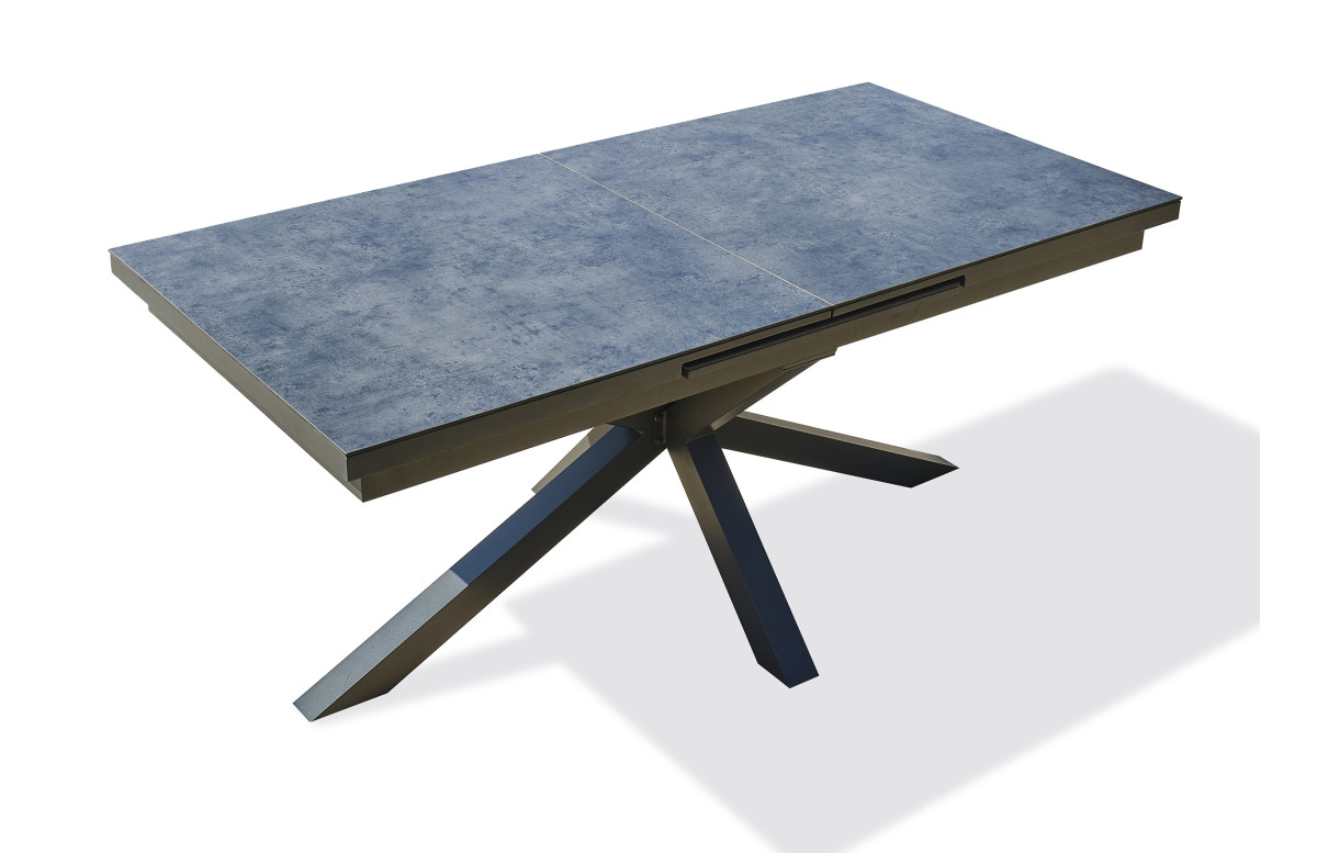 Table de jardin à rallonge automatique CAICOS en aluminium DCB GARDEN Gris Anthracite Table de jardin à rallonge automatique CAICOS en aluminium DCB GARDEN Gris Anthracite