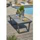 Ensemble table et chaises de jardin à rallonge automatique OLHOS en aluminium 8 personnes DCB GARDEN Gris Anthracite
