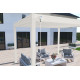 Pergola bioclimatique autoportée en aluminium à lames orientables 3x4 + store 4 M - Ombréa