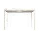 Pergola bioclimatique autoportée en aluminium à lames orientables 3x4 + store 4 M - Ombréa