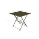 Table carrée pliante en acier - Essenciel Green