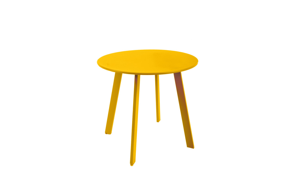 Table d'appoint ronde en acier - Essenciel Green