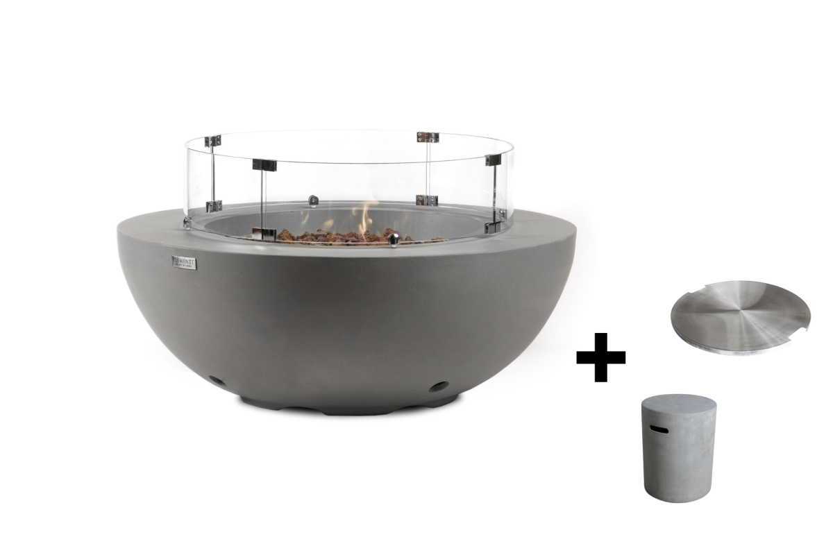 Table brasero gaz extérieur Lunar Bowl avec full option – Elementi France