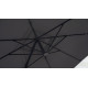 Parasol de jardin carré déporté et inclinable 2m50 DELORM