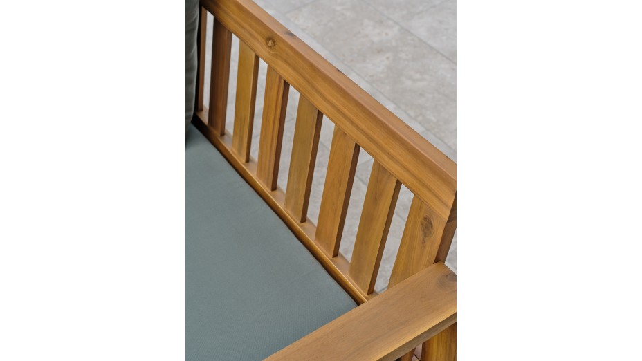 Salon bas de jardin ARACAJU 4 places en bois d'acacia - OLIVE